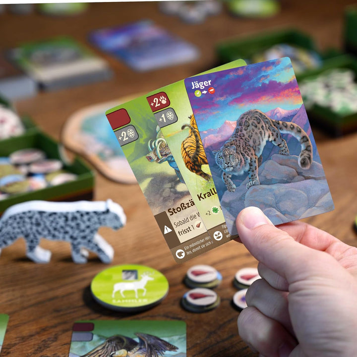 HABA Nature – Spannendes Ökosystem Brett- und Kartenspiel – Strategisches Spiel für 2–4 Spieler mit