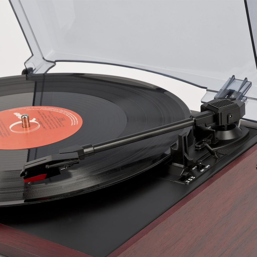 Trevi TT 1072 DAB Bluetooth-Stereo-Plattenspieler mit digitalem DAB/DAB+-Empfänger, Encoding-Funktio