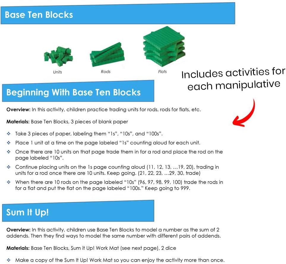 Learning Resources Homeschooling-Greifobjekte-Set, Altersstufen 5-7, Mathematik-Unterrichtsset für H