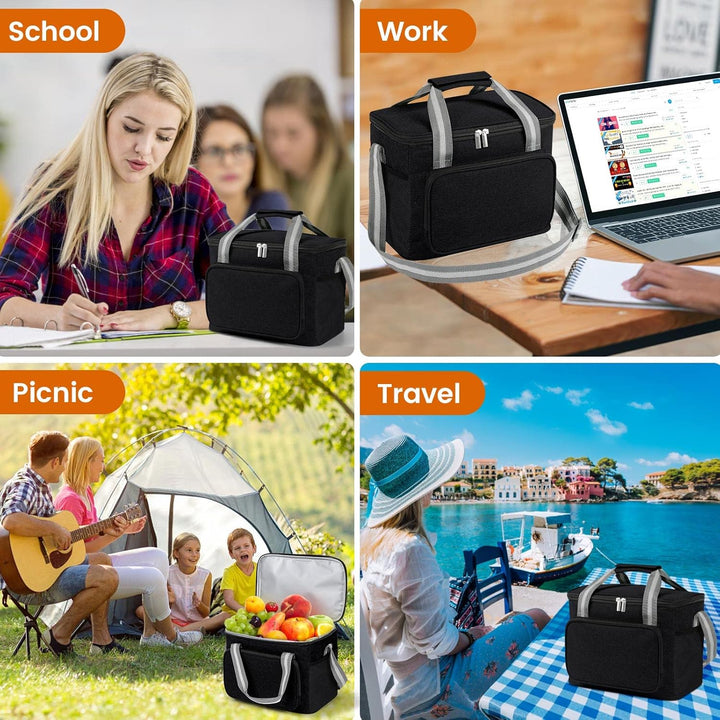 DUNSOO Kühltasche Klein, Kleine Kuhltasche fur Unterwegs, Kuhltaschen Faltbar, Thermotasche für Pick
