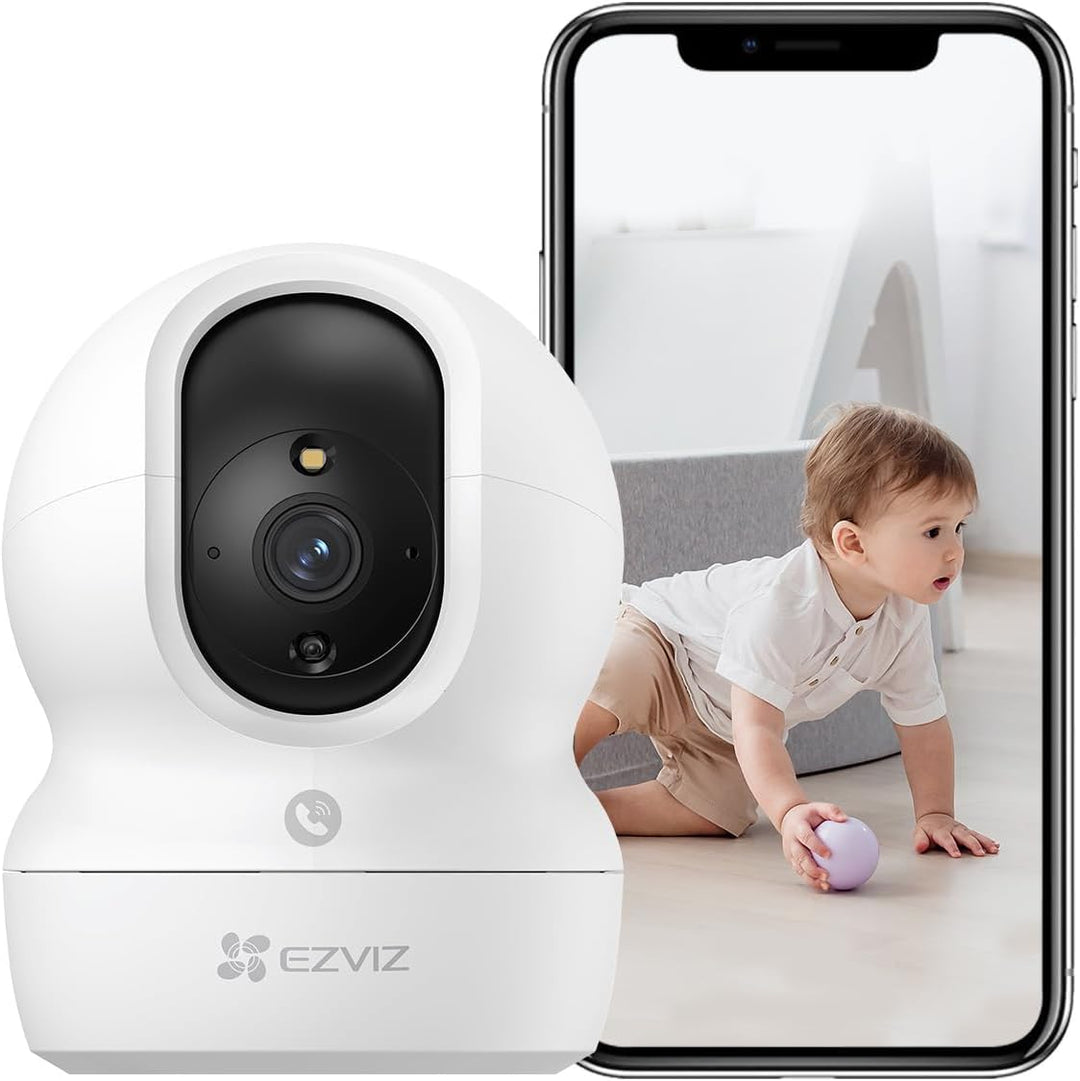 EZVIZ WLAN Indoor Überwachungskamera, 360º PTZ IP Kamera mit Farbnachtsicht, Personen-/Geräuscherken