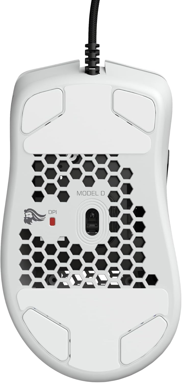 Glorious Model D Wired Gaming Mouse - 68g Superlight Honeycomb Design, RGB, Ergonomic, Pixart 3360 S