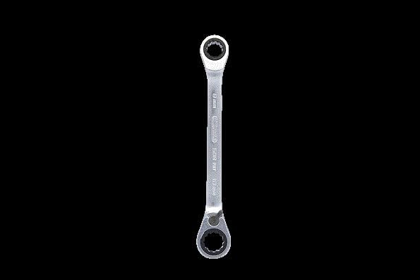 KS Tools 503.4572 GEARplus Doppel-Ratschenringschlüssel umschaltbar 8x10mm, Farbe, 8x10mm