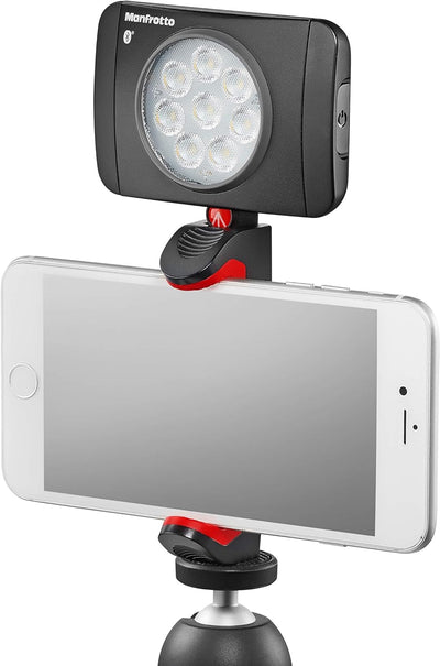 Manfrotto Universal Smartphone-Halterung, für Mini- Kamerastativ, Tisch-Stativ, für Pro Version (MCP