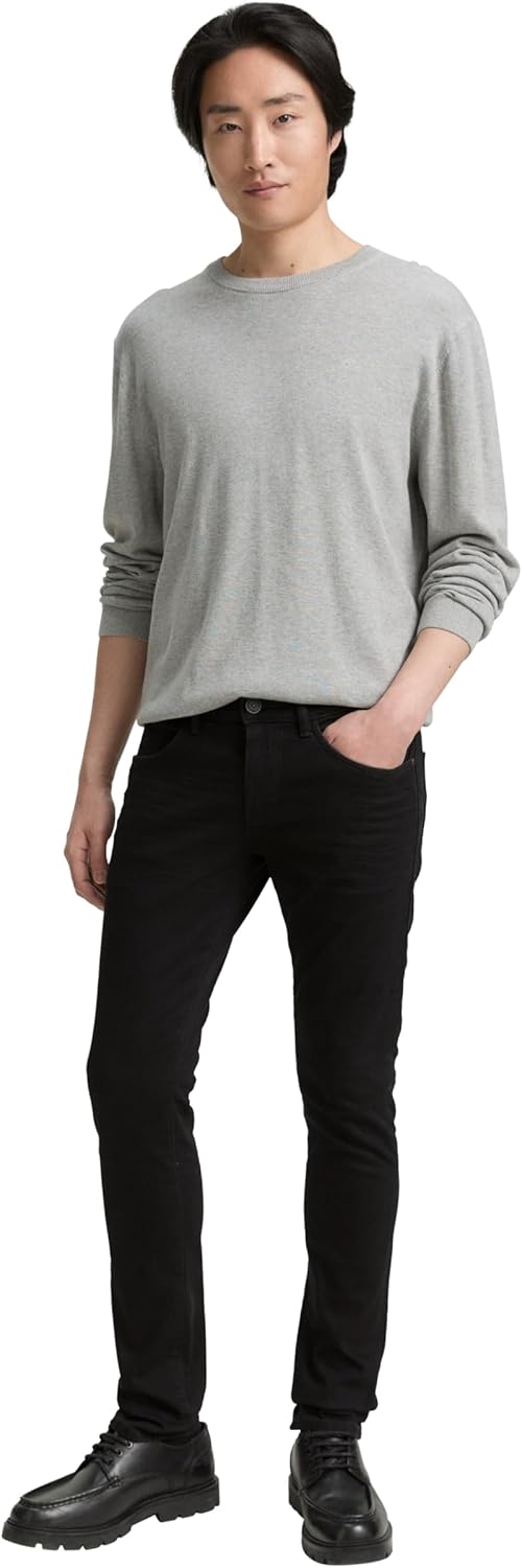 TOM TAILOR Herren Troy Slim Fit Jeans 29W / 32L 10270 - Black Black Denim, 29W / 32L 10270 - Black B