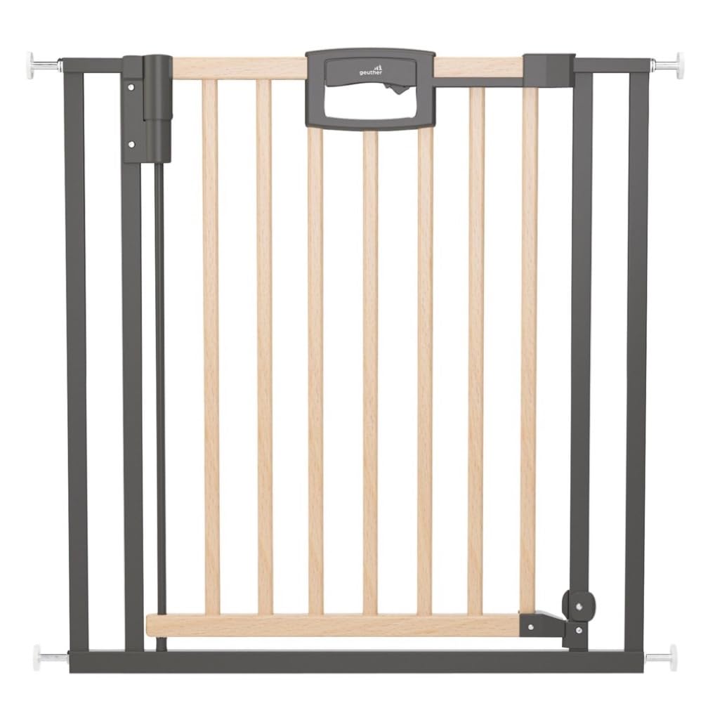 Geuther 2792+ Easylock Wood Plus Türschutzgitter Passung: 80, 5 cm - 88,5 cm TÜV/GS zertifiziert Tür