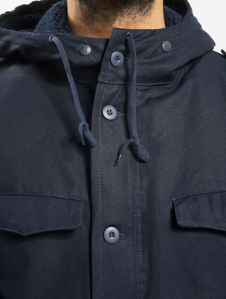 Brandit BUNDESWEHR PARKA MIT FUTTER & FLAGGEN BW FELDPARKA BORDPARKA JACKE WINTERJACKE, Navy Blau