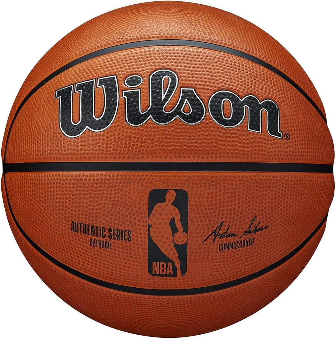 Wilson Unisex-Adult NBA Authentic Series Outdoor Basketball Braun 6 Single, Braun 6 Single