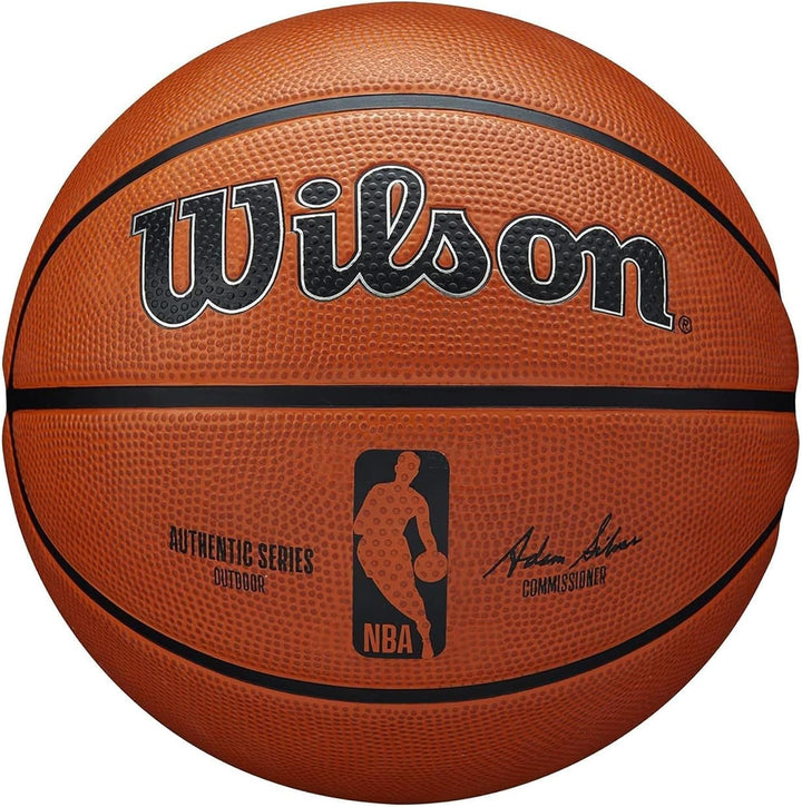 Wilson Unisex-Adult NBA Authentic Series Outdoor Basketball Braun 6 Single, Braun 6 Single