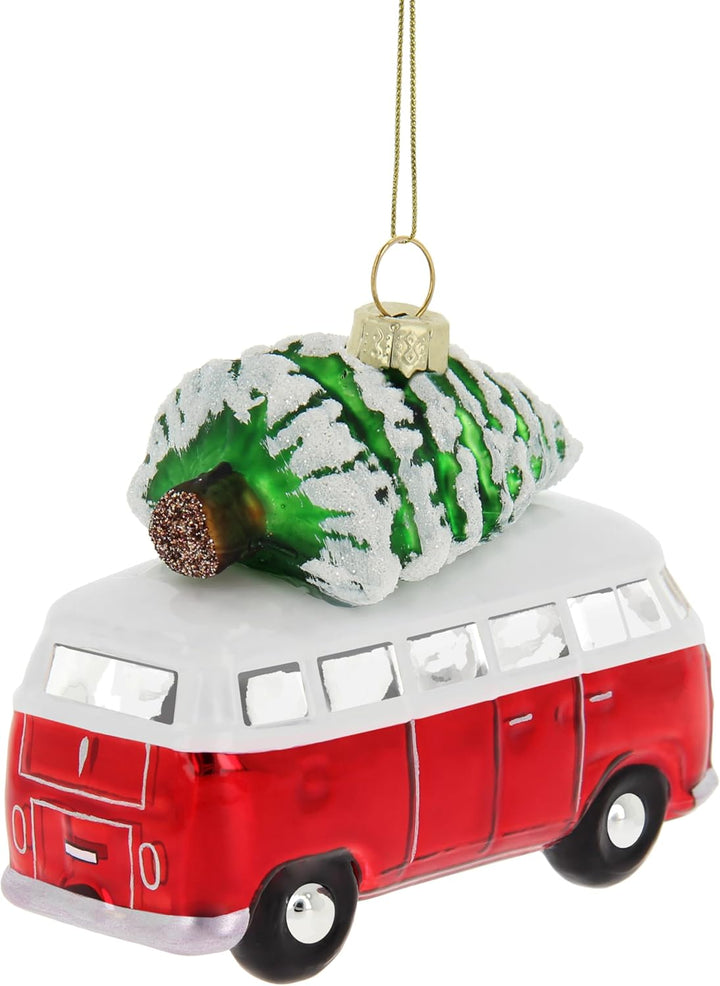 BRISA VW Collection - Volkswagen T1 Bulli Bus Weihnachtsschmuck & Dekoration aus Glas in Geschenkbox