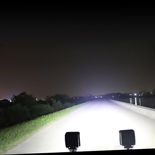 Aoklea 4X 48W 16 LEDs IP67 Flutlicht LED Arbeitsscheinwerfer Aussenstrahler Offroad Lampe Zusatzsche