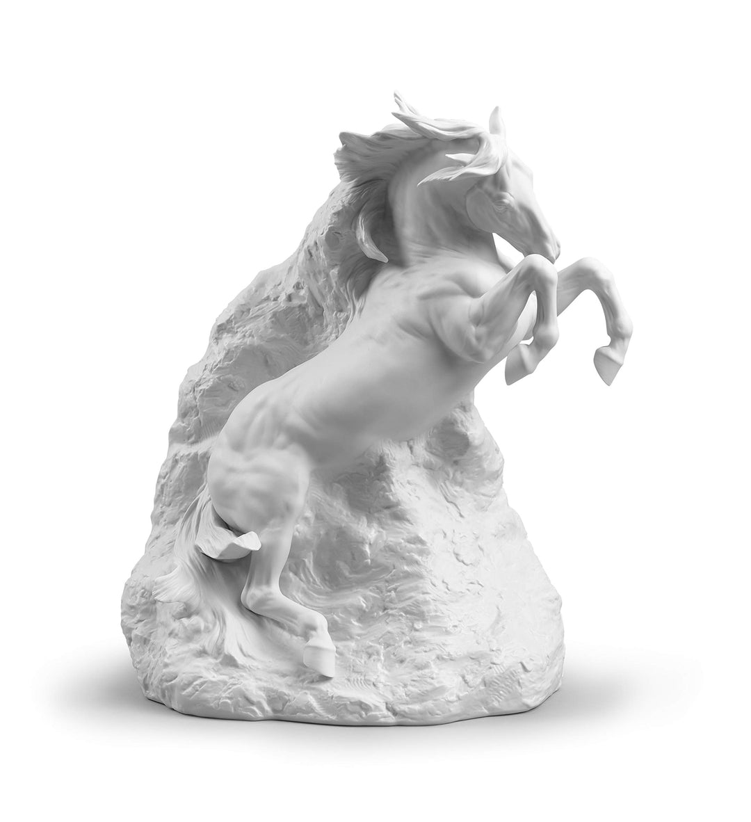 LLADRÓ Pferde-Skulptur Unbezwingbarer Geist. Pferd. Porzellan.