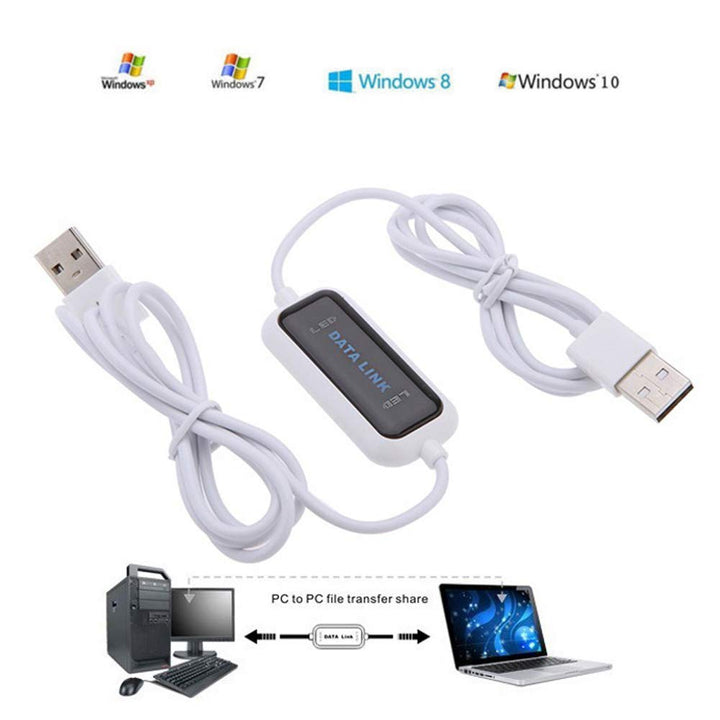 P79C High-Speed USB 2.0 Datenkabel – 160 cm PC-zu-PC Linkkabel für schnelle Datenübertragung und Mul