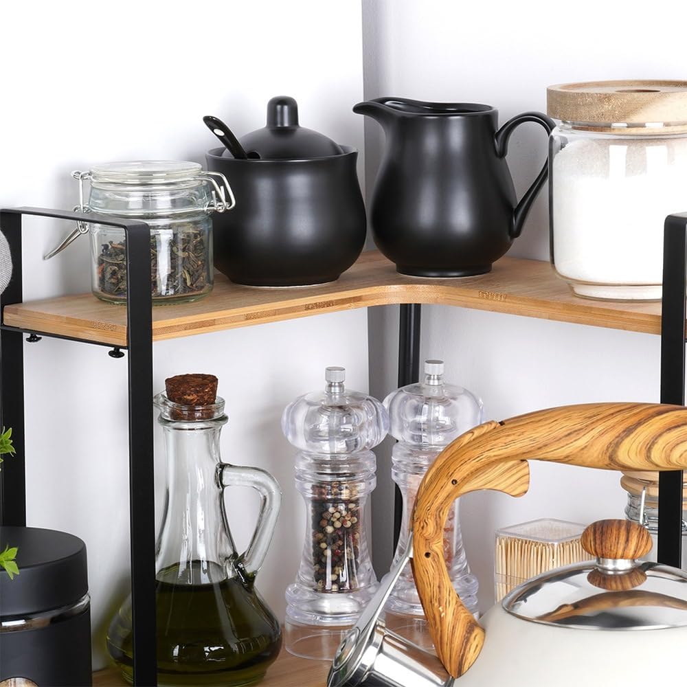 Vilde Milchkännchen und Zuckerdose Set aus Porzellan 2-teilig mit Deckel Löffel Schwarz - Modern Kaf