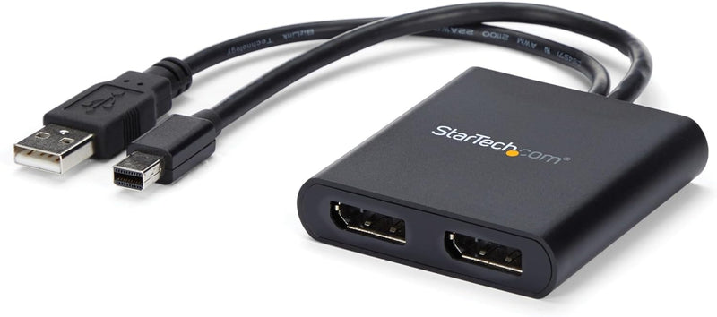 StarTech.com 2 Port Multi Monitor Adapter - Mini DisplayPort auf 2x DisplayPort MST Hub - Zweimal 4K