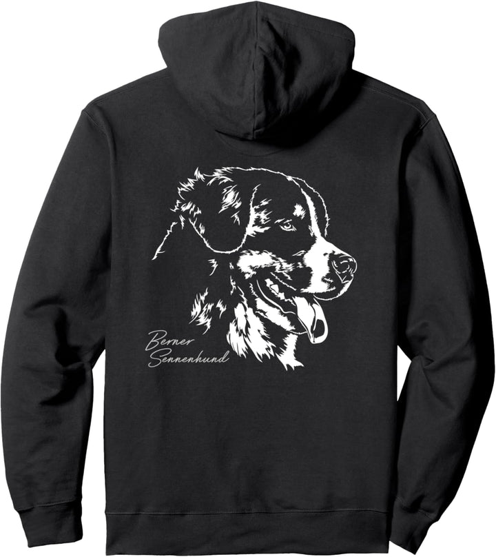 Berner Sennenhund Hund Hunde Portrait Hundeportrait Hunde Pullover Hoodie