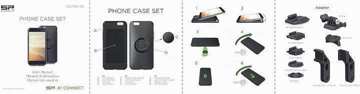SP CONNECT Moto Bundle für iPhone SE/8/7/6s/6 iPhone 8/7/ 6s / 6, iPhone 8/7/ 6s / 6
