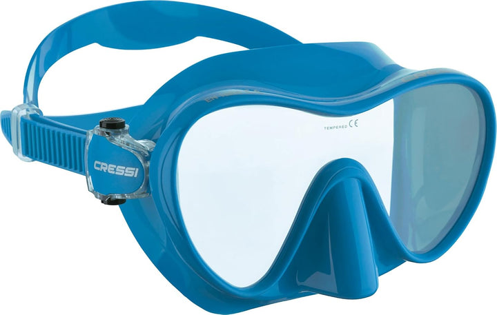 CRESSI F1 - Rahmenlose Maske F1 oder Combo Set Rahmenlose Maske + Schnorchel Dry zum Tauchen und Sch