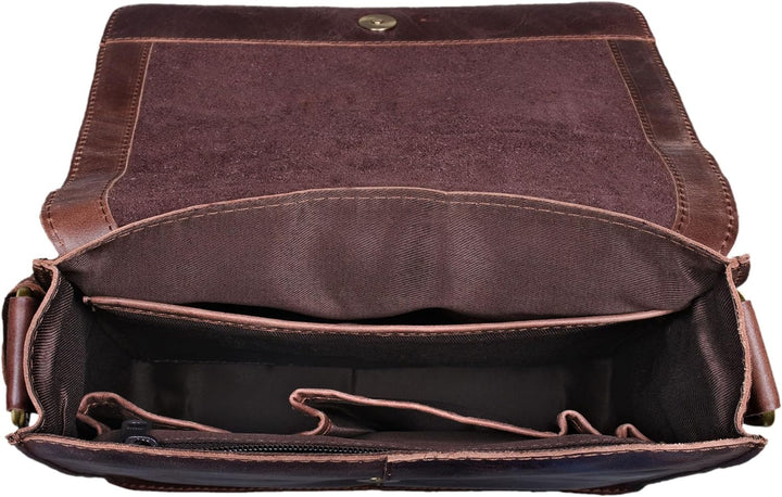 STILORD 'Mircos' Tablet Umhängetasche Leder 9.7 Zoll iPad Tasche für Herren Männer mittel-grosse Sch