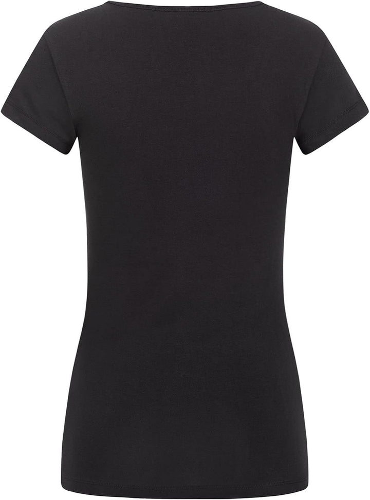 ONLY Damen T-Shirt Onllive Love Life Basic Damenshirt L 3er Pack Schwarz (Black), L 3er Pack Schwarz
