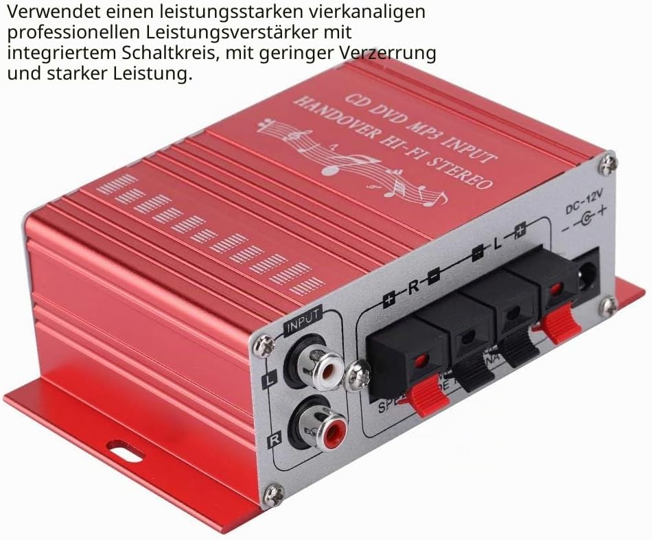 Annadue 4 Kanäle Digital Auto Auto Stereo Verstärker, Sound Mode Audio Music Player, für USB MP3 FM