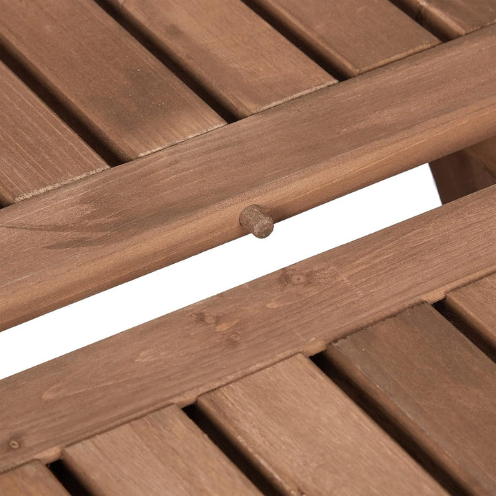 Relaxdays 50x50x50 cm, braun, 10038646_0 Klapptisch aus Holz, für Wohnzimmer, Balkon & Terrasse, tra