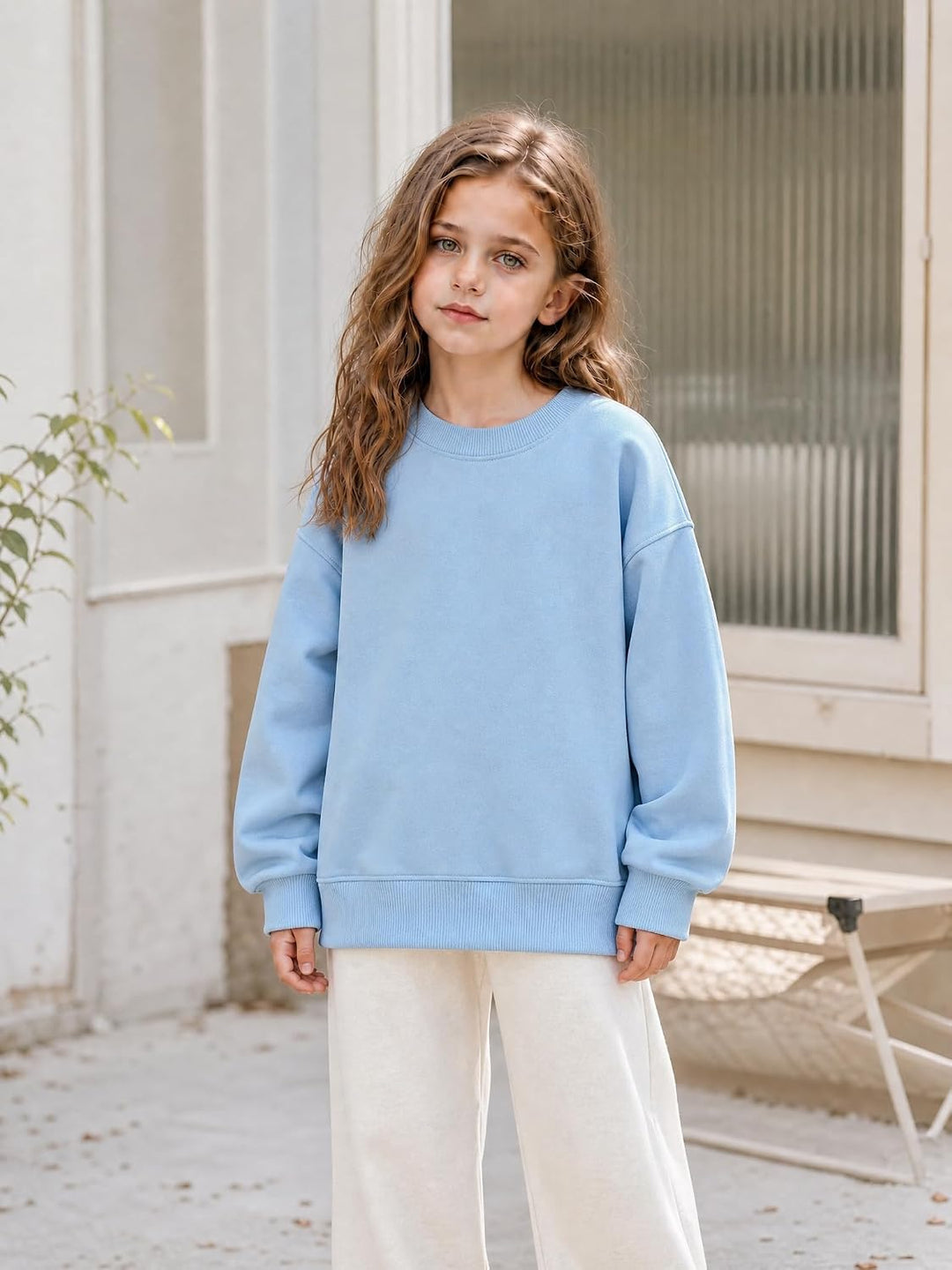 Sweatshirts Mädchen Jungen Casual Pullover Classic Baumwolle Hoodie Rundhalsausschnitt Langarmshirts