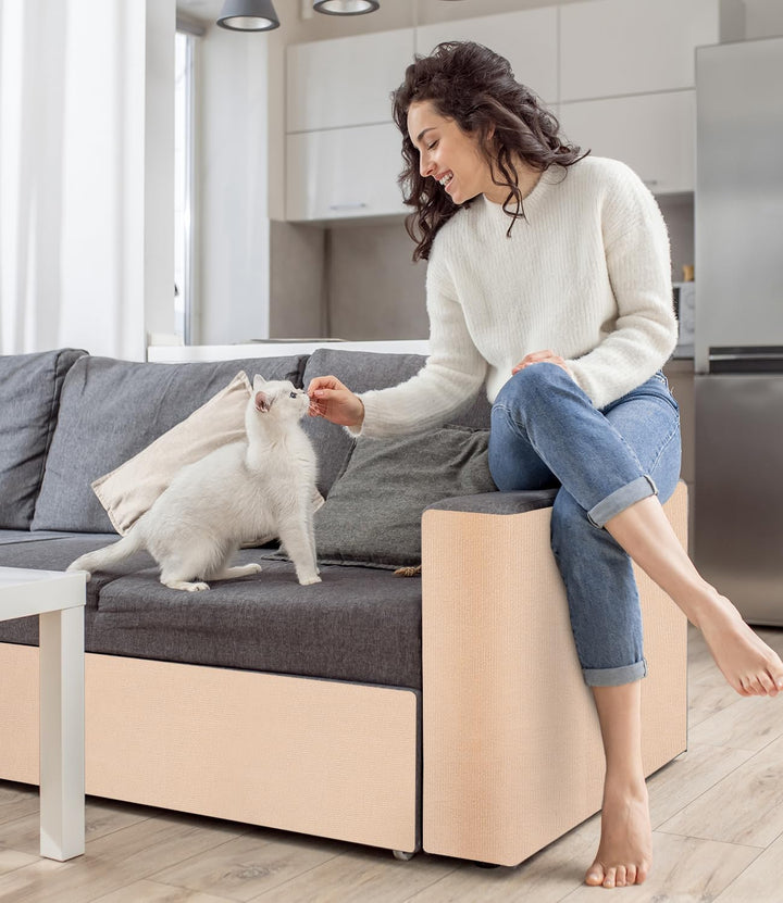 Selbstklebende Kratzschutzmatte für Sofa & Wand, 40x300 cm kratzschutz Sofa Katze - Trimmbarer Schut