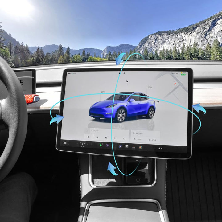 AAMHHM Bildschirm Schwenkhalterung für Tesla Model Y 2019-2024 & Model 3 2017-2023 Links/Rechts 30°