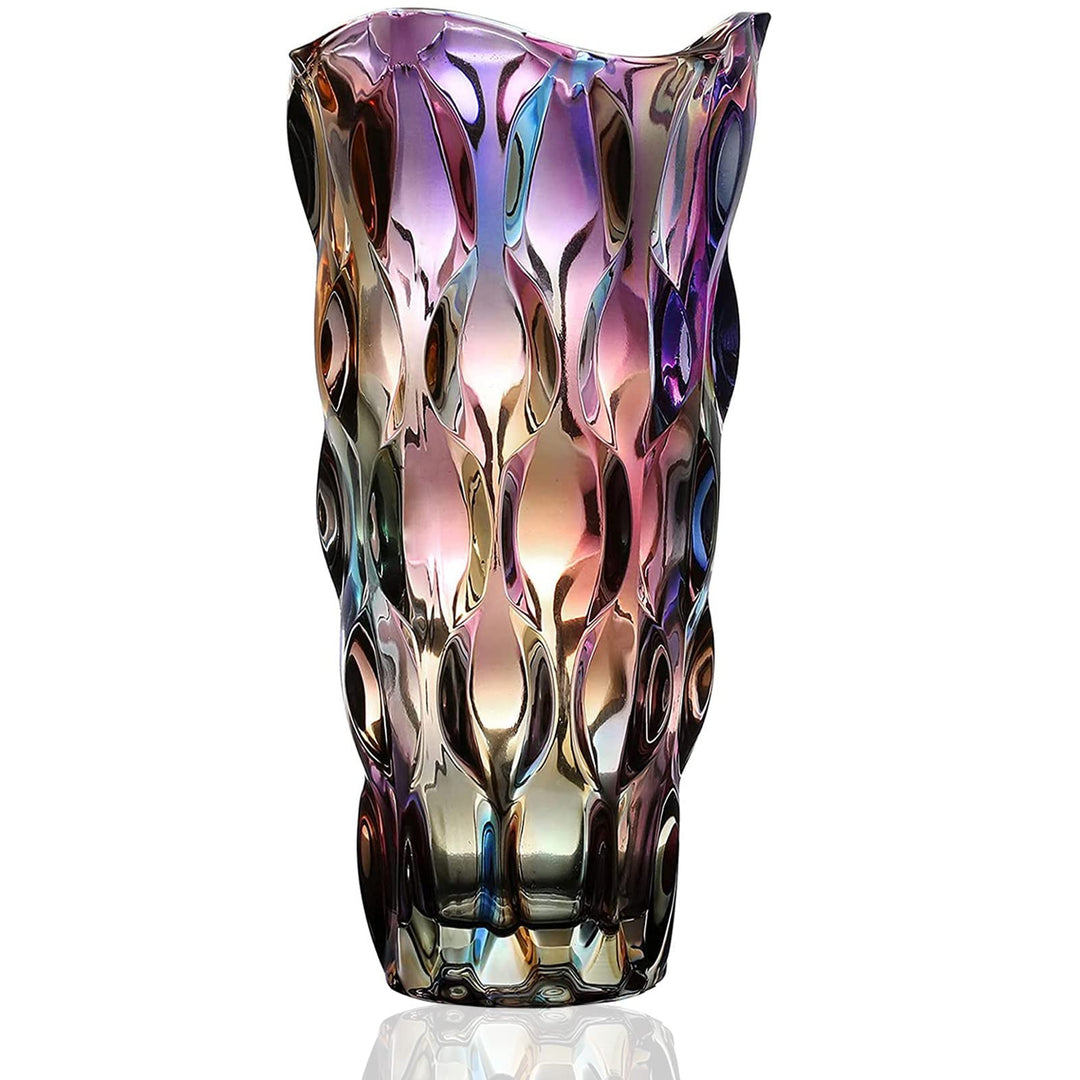 Hey_you Glas Blumenvase,Moderne minimalistische Vase Nordic Glass Floral Handmade Flower Arrangement