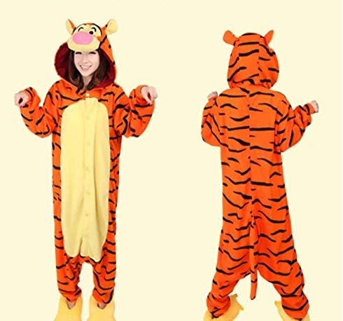 Heisses Unisex-Kostüm für Karneval und Halloween, Cosplay Zoo, Einheitsgrösse orange Tiger Large L T