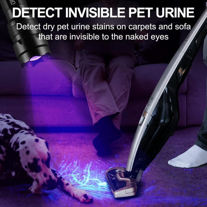 ULTRAFIRE UV Taschenlampe 395-405nm Zoomable Schwarzlicht Mini LED Taschenlampe Einstellbarer Fokus