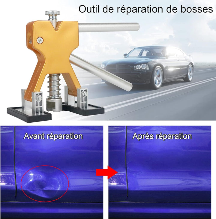 Tosucs Dellen Reparatur Ausbeulwerkzeug Dent Puller Set, Auto Paintless Dellen Reparaturset, DIY Gol