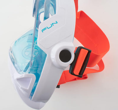 Seac Magica, Maschera Snorkeling Full Face Integrale Anti Appannamento Con Morbido Facciale weiss/or