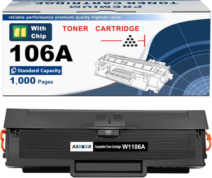 ASEKER Kompatibel 106A W1106A Tonerkartusche für HP Laser 107 107w 107a 107r MFP 135 135wg 135a 135r