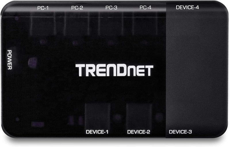 TRENDnet TK-U404 4-Port USB 3.1 Sharing Switch, 4 x USB 3.1 für Computer, 4 x USB 3.1 für Geräte, Wi