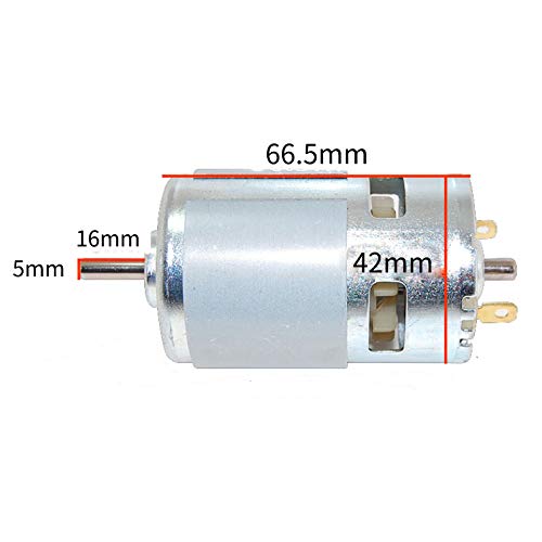 CHANCS Mini-Elektromotor 775 DC 12V/24V mit Bohrfutter und PWM-DC-Motor-Drehzahlregler Bauteil Motor