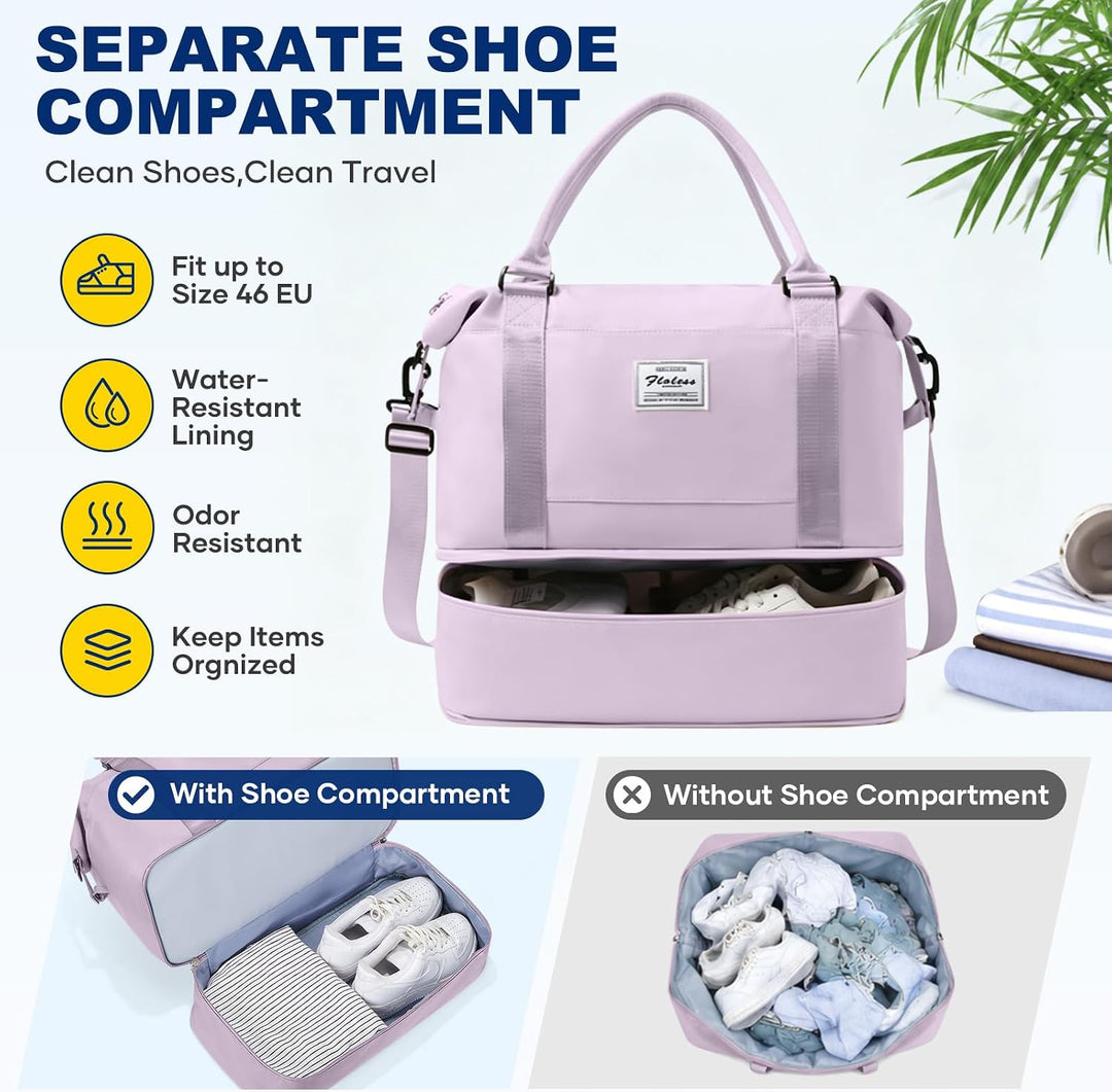 Reisetasche Damen 40x30x20 Ryanair Handgepäck Tasche Sporttasche Weekender Bag Schwimmtasche Wasserd
