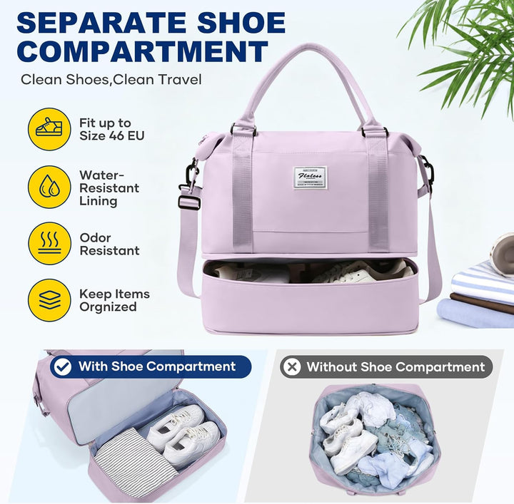 Reisetasche Damen 40x30x20 Ryanair Handgepäck Tasche Sporttasche Weekender Bag Schwimmtasche Wasserd