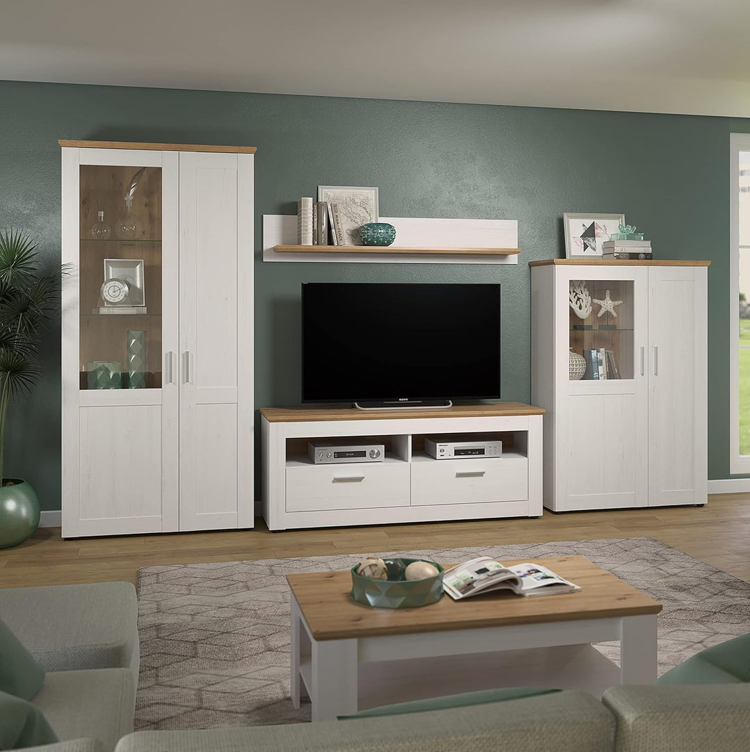 trendteam smart living - Wandboard Bücherleiste Bücherregal - Wohnzimmer - Shade - Aufbaumass (BxHxT