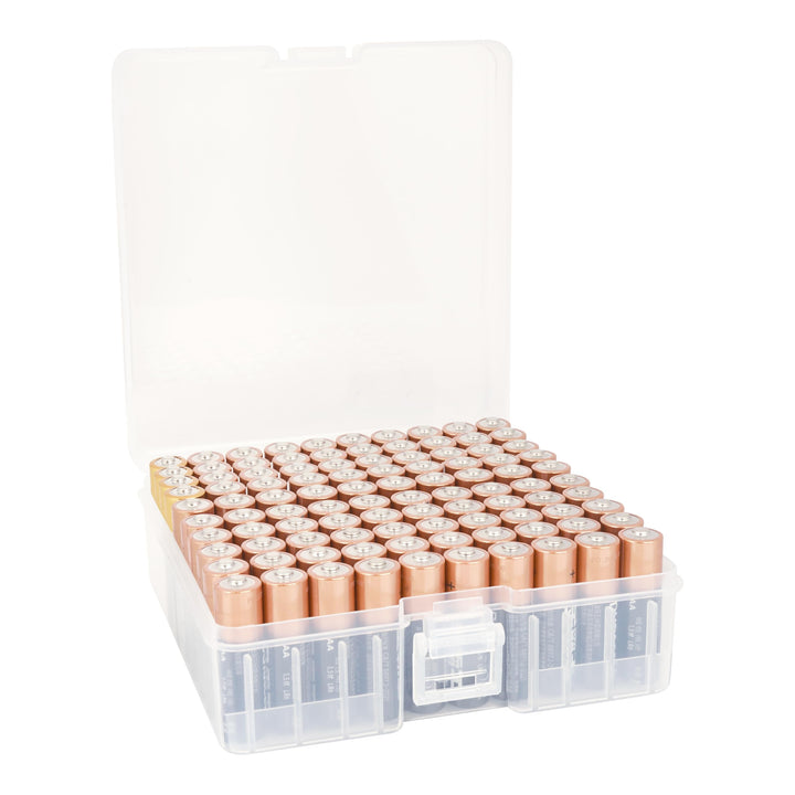 Linkidea Batterie-Organizer-Aufbewahrungskoffer, Batteriebox hält Batterien für 100 AA, grosse Kapaz