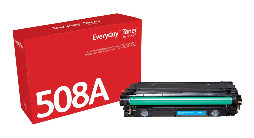 Cyan Tonerkartusche, entspricht HP 508A in Laserfarbe, cyan