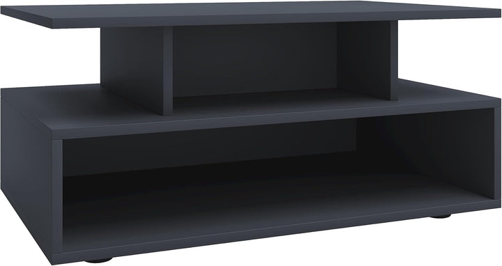 VCM Holz Couchtisch | Sofatisch mit ausreichend Stauraum | Masse ca. H. 40 x B. 80 x T. 50 cm | Wohn