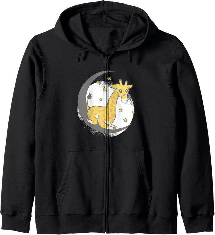 Giraffe Mond Kapuzenjacke