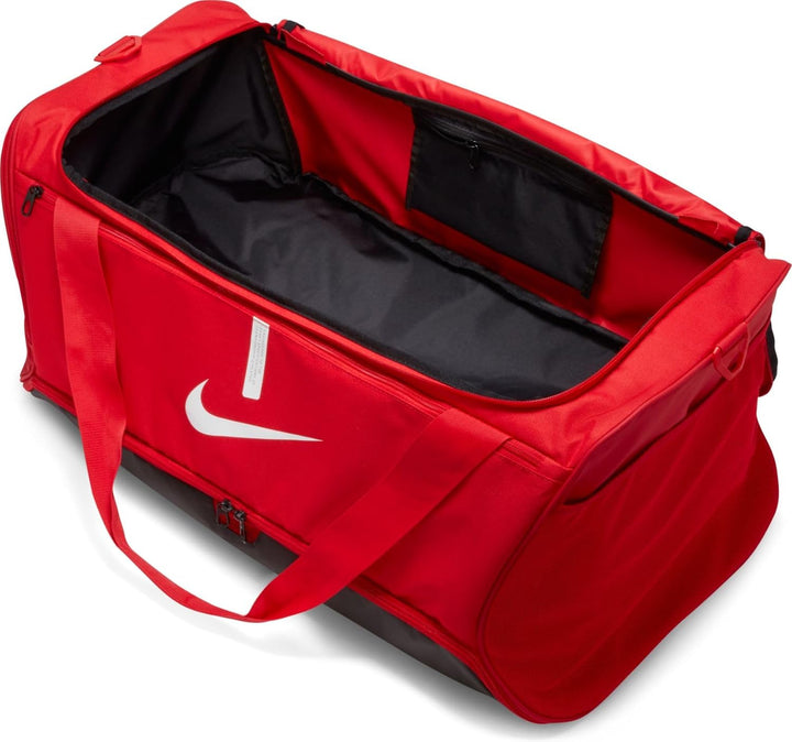 Nike Academy Team Fussball-Sporttasche (gross, 95 l), CU8089 University Rot / Schwarz / Weiss MISC,