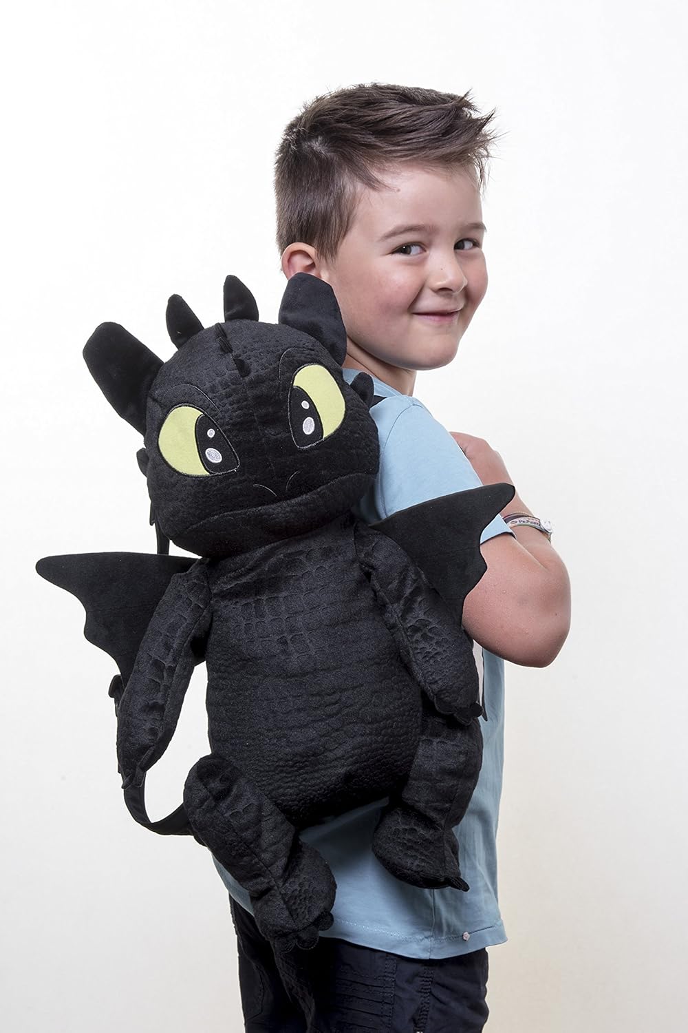 Joy ToyUnbekannt 76063 Drachenzähmen Dragons-Thootless Plüschrucksack, schwarz