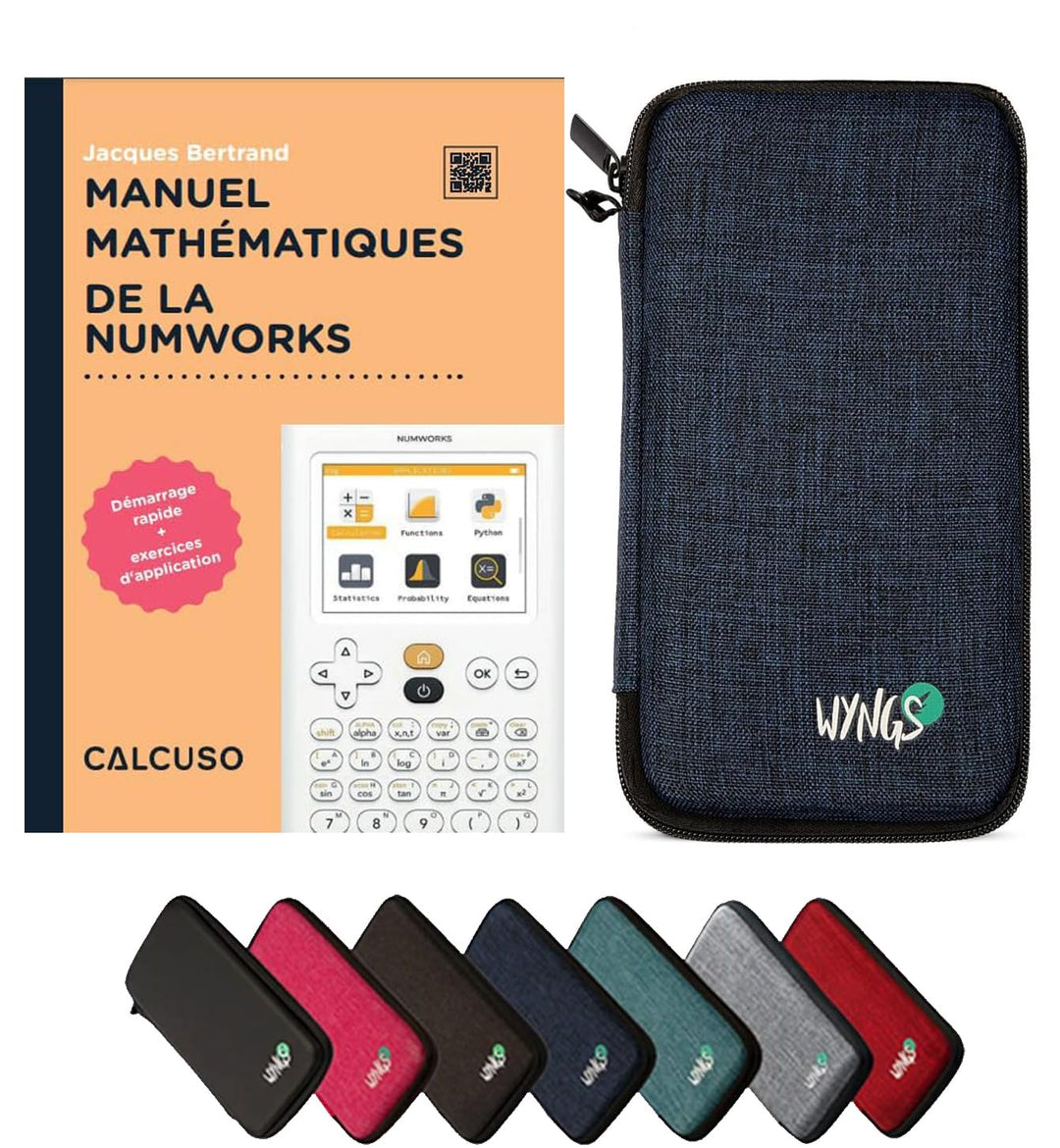 CALCUSO Zubehör Standardpaket Blau kompatibel für Grafikrechner Numworks (Französisch)