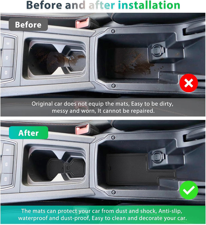 GAFAT Kompatibel mit Cupra Formentor 2022 2023 (Elektronische Automatik) Antirutschmatten, Formentor