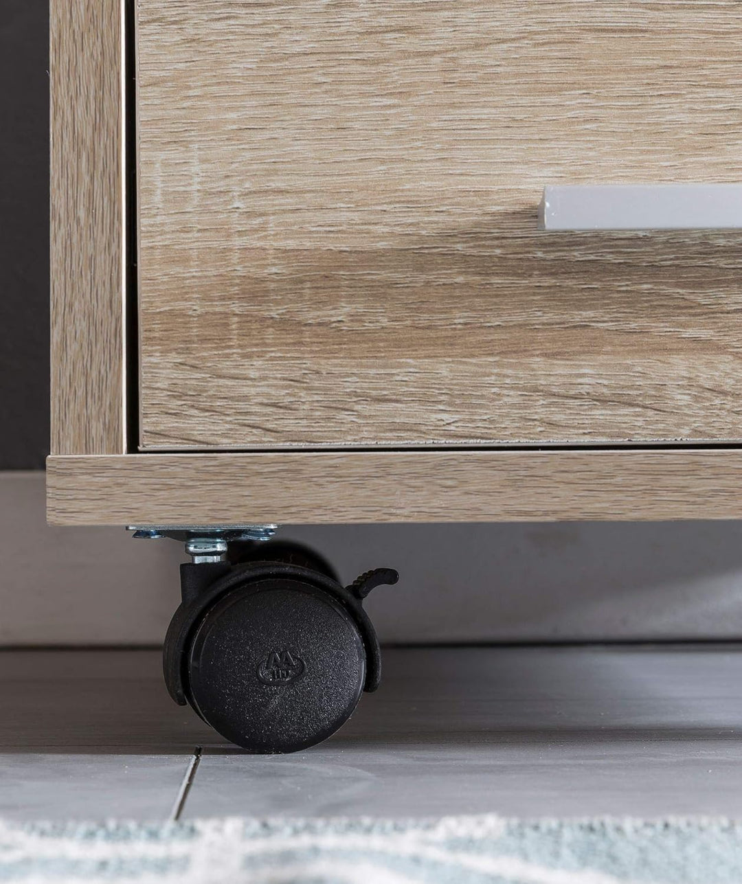 Schubladenschrank ITTER Holz: 5 Schubladen, Rollen, melaminharzbeschichtet - KADIMA DESIGN. Farbe: B