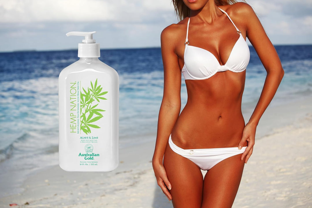 Australian Gold - Hemp Nation Agave & Lime Tan Extender Body Lotion 535 ml